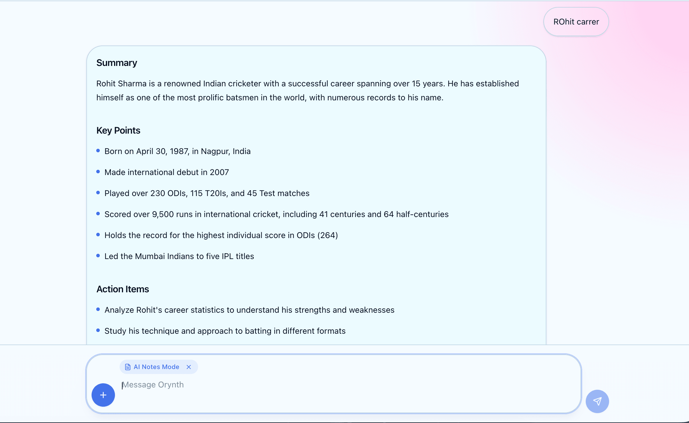 AI Notes Mode